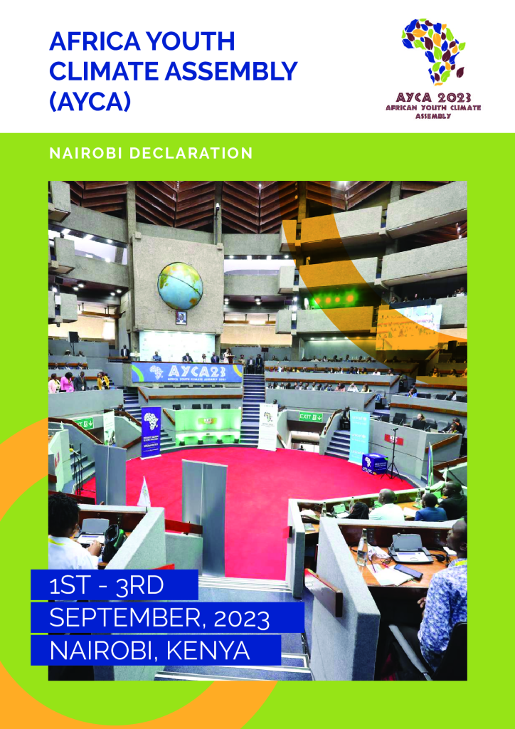 ACS Africa Youth Climate Assembly Declaration